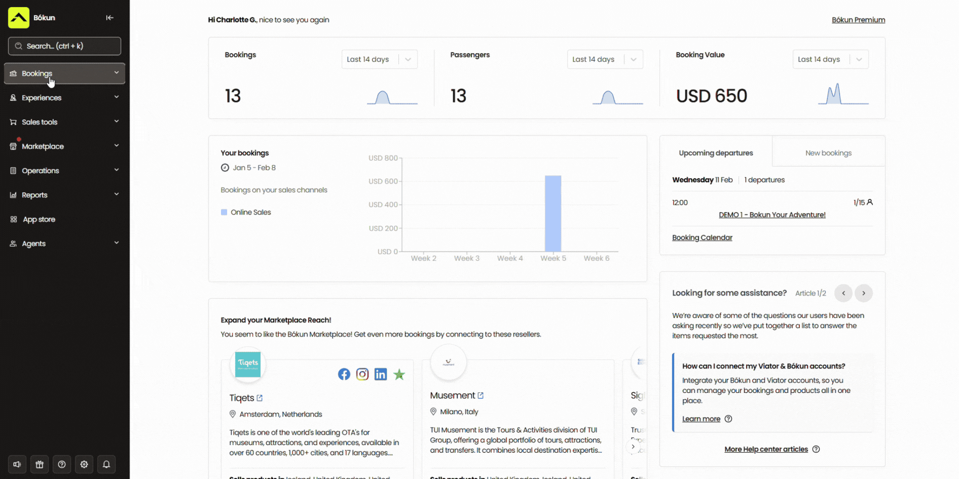 Booking Calendar GIF