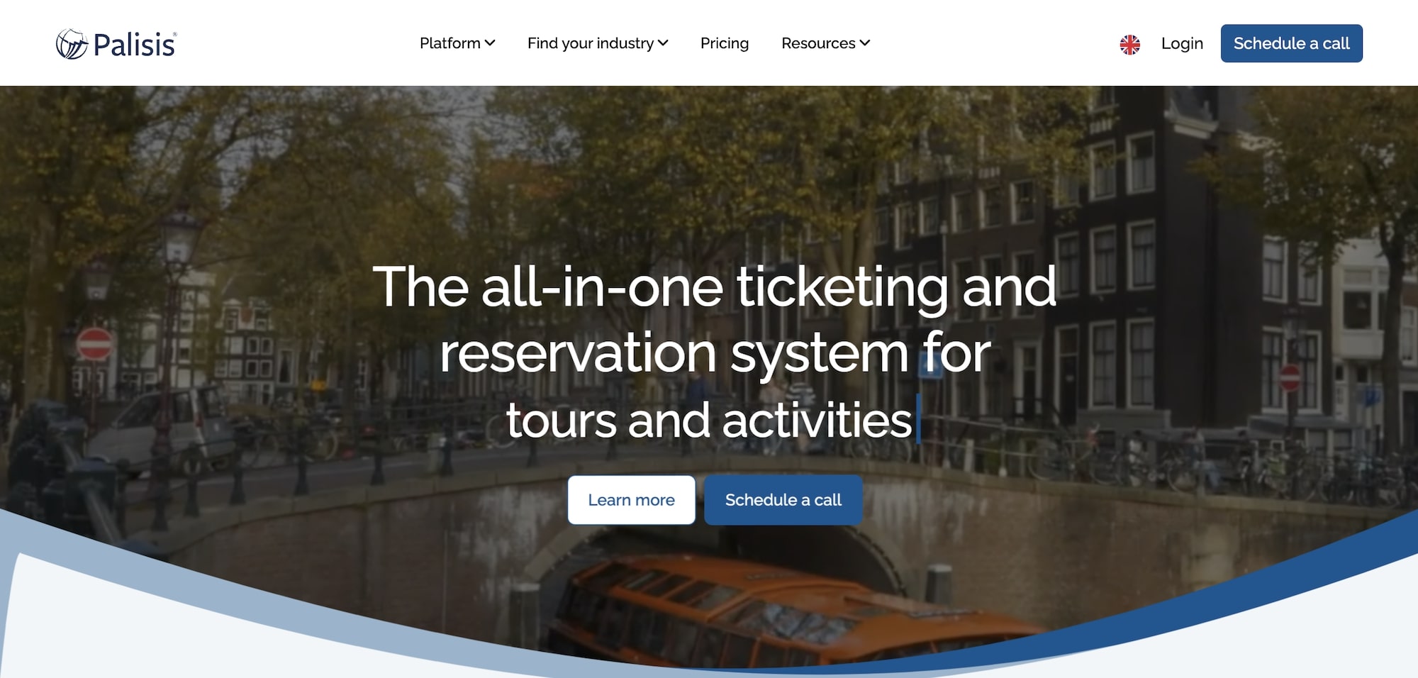 Palisis homepage: The all-in-one ticketing and reservation system