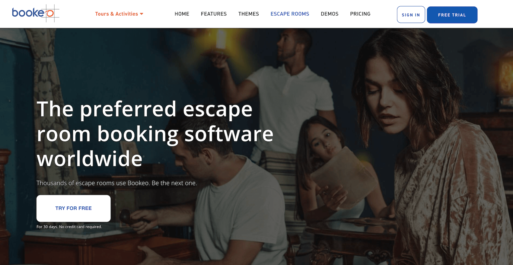 Bookeo Escape Room Booking Software