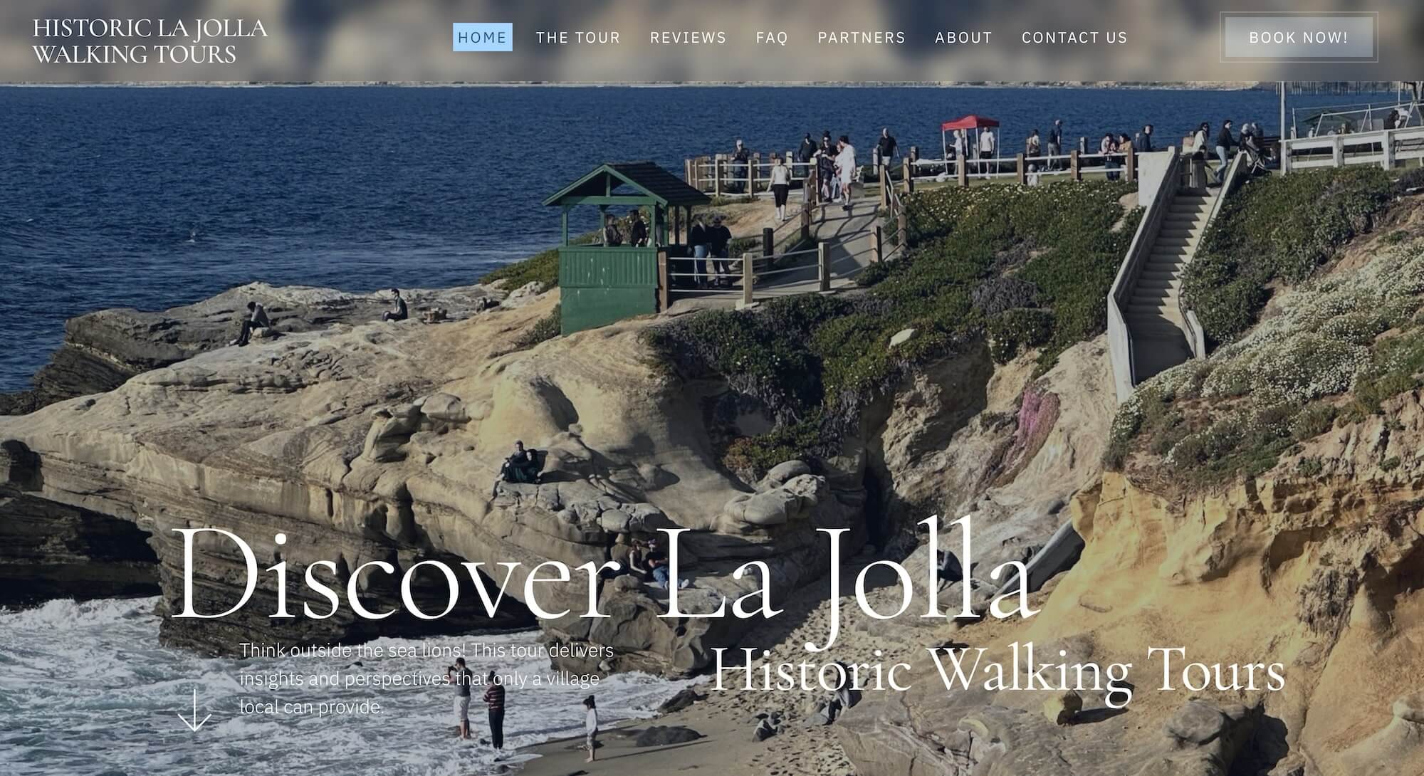 Historic La Jolla Walking Tours homepage