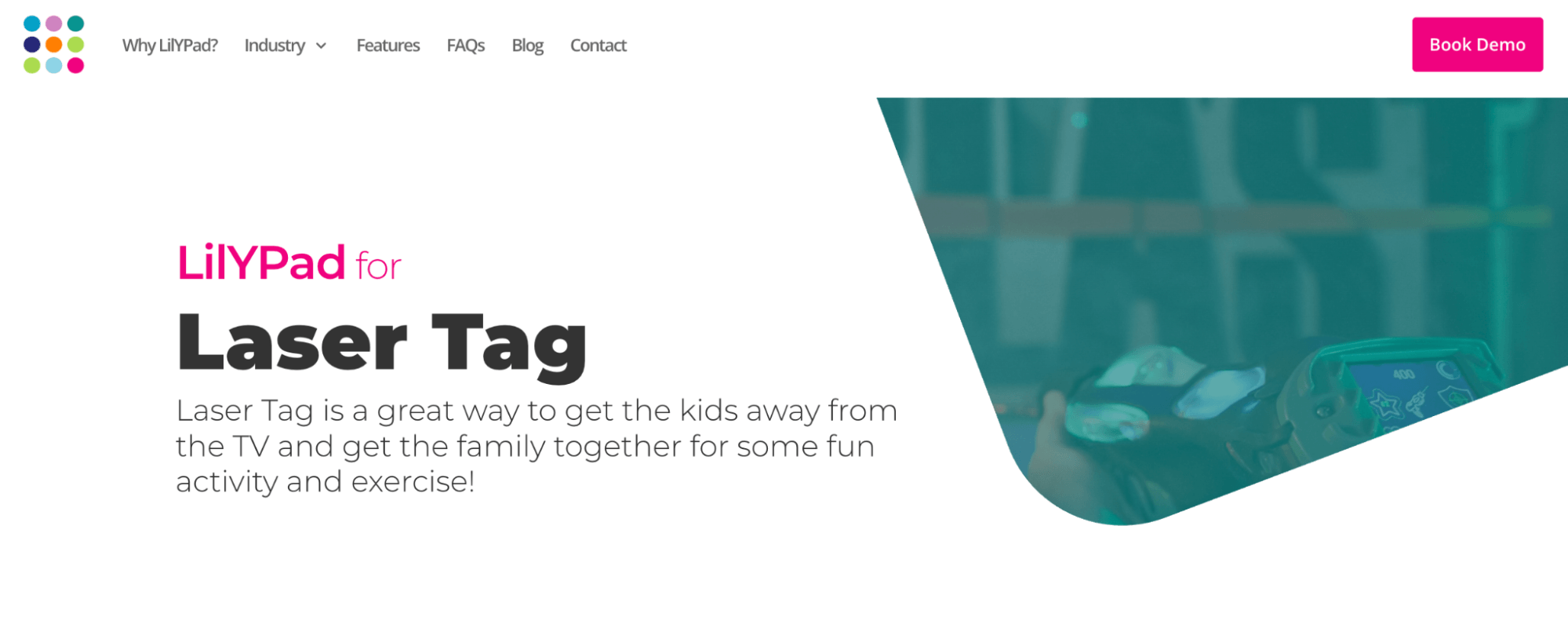 LilYPad for Laser Tag landing page